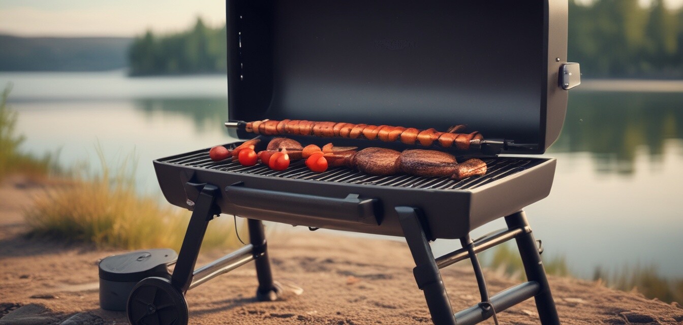 Portable grill camping